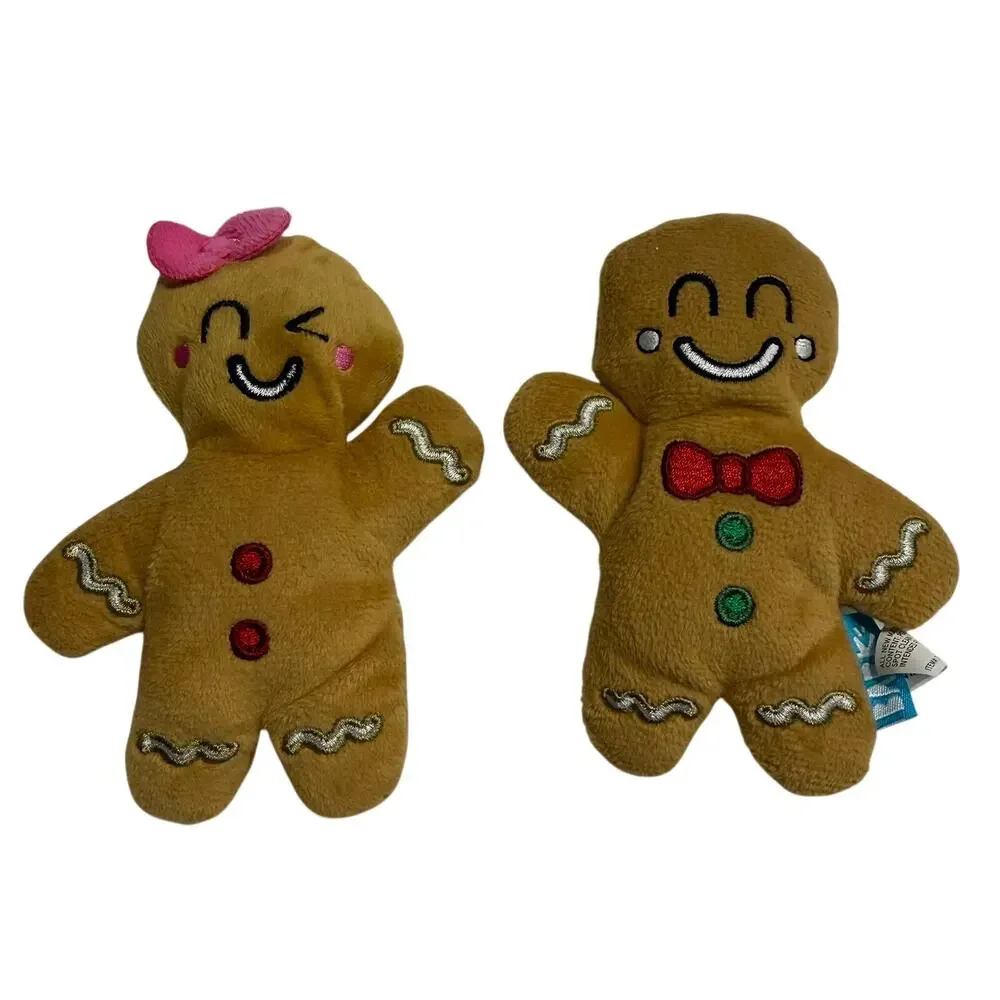 BARK Gingerbread Couple Dog Toy